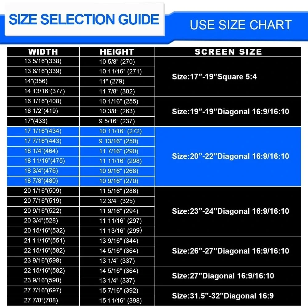 Privacy Screen Filter for 22 Inch Monitor – Hanging Style – 16:10‎ – Anti Glare